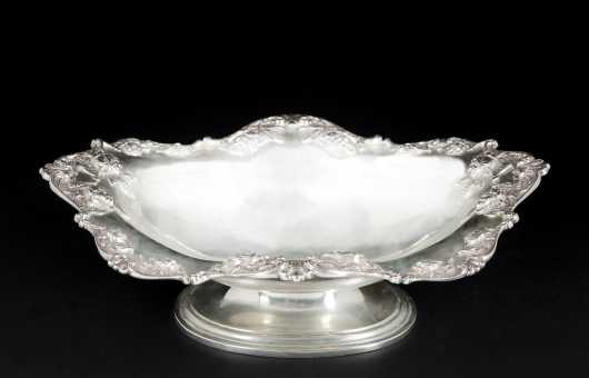 Frank M Whiting Sterling Silver Oval Serving Dish