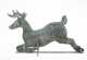 Leaping Copper Stag Deer Weathervane