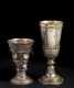 Two European Sterling/Coin Silver Toasting Chalices