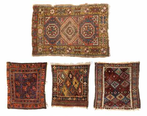 Four Small Oriental Rugs