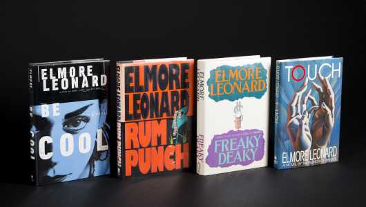 Elmore Leonard. 4 Signed First Editions