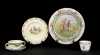 Lot of Four Pieces of Golfing Decorated China