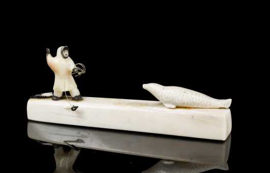 Inuit Miniature Walrus Ivory Carving