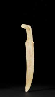 Inuit Carved Walrus Ivory Snow Knife