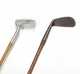 Two Wooden Shafted Putters