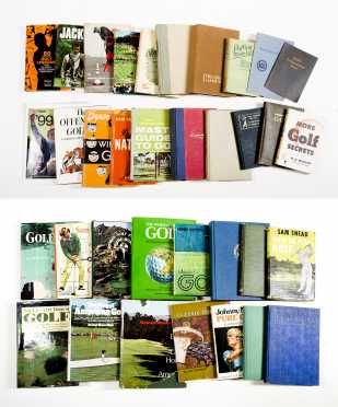 Lot of 34 Golf Books