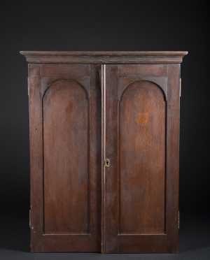 Federal Small Mahogany Hanging Cupboard in the Old Finish