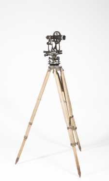 W & LE Gurley Transit, Tripod and Elevation Stick