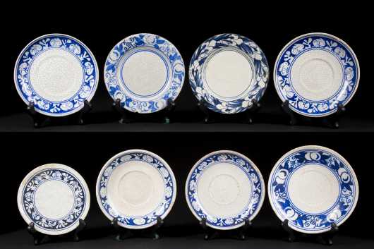 Lot of Eight Dedham Pottery Plates