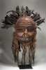 A fine and intact Mbunda sachihongo mask.  Zambia