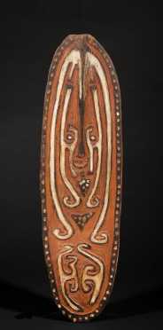 A fine Papuan Gulf spirit board, Central Gulf; Likely Wapo or Era; Papua New Guinea