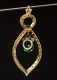 14kt. Pendant with Natural Emerald and Diamonds