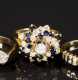 5 Gold and Sapphire and Diamond Rings