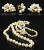 Four Pearl and 14kt. Pieces