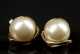 Three Pairs Pearl and Yellow Gold Earrings