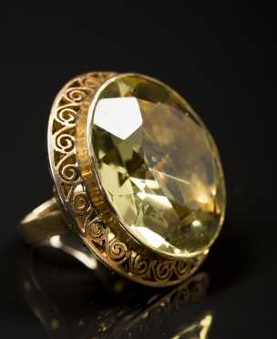 14kt. and Citrine Cocktail Ring