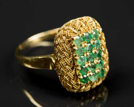 18kt. and Emerald Ring