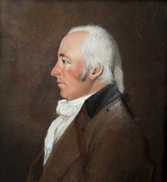 Profile Portrait Painting of a Gentleman