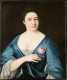 18thC Portrait of a Woman Holding a Rose