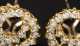 14kt. Gold and Diamond Swirl Earrings
