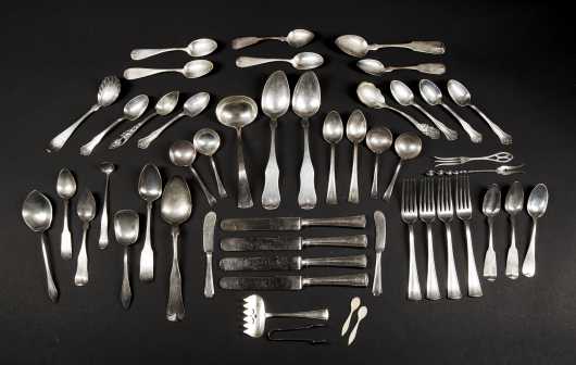 Sterling Silver Flatware set for 4 and Coin Spoon Collection
