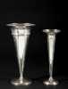 2 Sterling Silver Vases