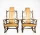Set of Four Modern Stick Back Rocking Chairs
