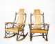 Set of Four Modern Stick Back Rocking Chairs