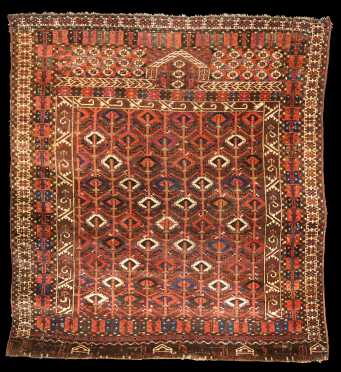 Antique Turkoman Prayer Rug