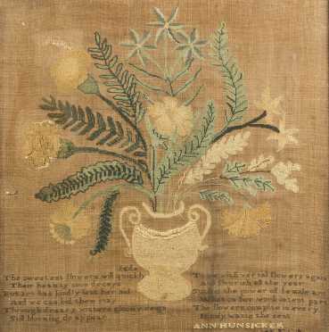 Ann Hunsicker Needlework Theorem Vase of Flowers