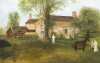 Primitive Painting "Cole Family Homestead, Darlington Township, S Carolina"