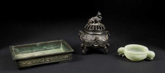 Chinese Jade and Bronze Lot