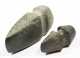 Two Native American Stone Axe Heads