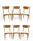 Set of Six Mid Century Modern Dining Chairs