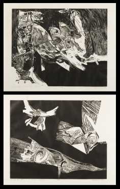 Arthur Deshaies (b. 1920), Two Lithographic Prints