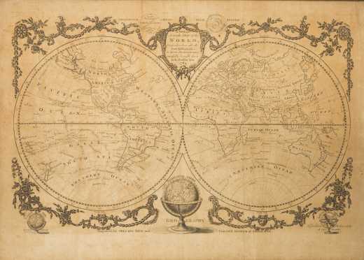 Millar, George H. A New and Accurate Map of the World... London, Alex. Hogg, 1782
