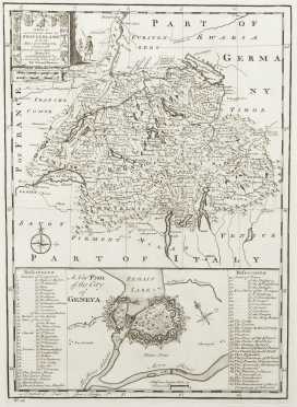 Bowen, Eman.  "A New and Accurate Map of Switzerland with its Allies and Subjects, composed.." 