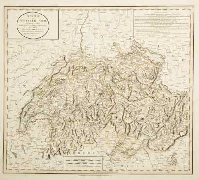 Cary, John.  "A New Map of Swisserland.." 1799