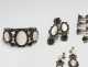 Lot of Native American Silver, Onyx, and Mother of Pearl Jewelry