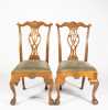 Pair of Walnut Philadelphia Style Side Chairs