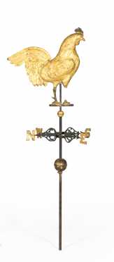 19thC Rooster Weathervane