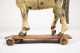 Primitive Horse Pull Toy and Cast Iron Dog Door Stop
