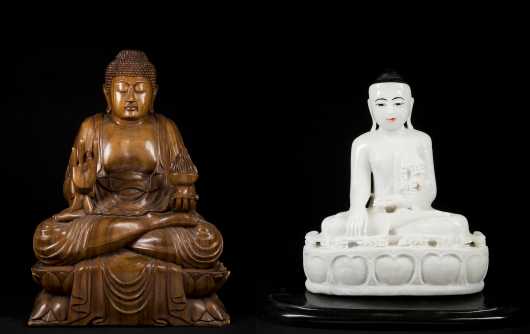 Two Seated Buddhas