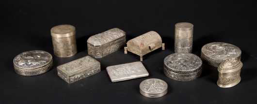 Asian Silver Boxes