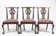 Set of Six English Chippendale Carved Mahogany Side Chairs