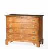 Wavy Birch Four Drawer Chest of Drawers