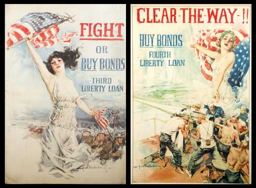 Two WWI US Propagada Posters, Howard Chandler Christy