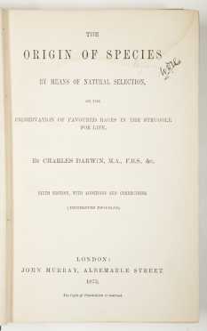 Darwin, Origin of Species, later edition.