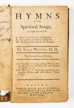 ISAAC WATTS, Hymns and Spiritual Songs, 1769