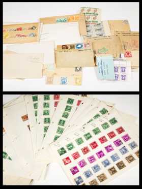 Large Lot of Covers, Foreign Stamp, stock books, etc, wooden box filled with 200+ covers